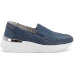 Sneakers in pelle blu k55332b