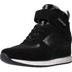 Sneakers larghezza E casual nere numero 39 con zeppa per Donna CafèNoiR 