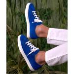 Sneakers larghezza E blu elettrico con stringhe con tacco da 3 cm a 5 cm ultraleggere per Uomo D'arienzo 