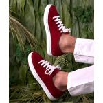 Sneakers larghezza E rosse numero 42 di pelle con stringhe con tacco da 3 cm a 5 cm ultraleggere per Uomo D'arienzo 