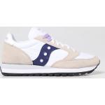 Sneakers basse larghezza E scontate casual bianche in similpelle Saucony Jazz Original 