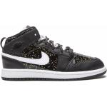 Sneakers alte larghezza E nere di gomma con glitter con stringhe per Donna Nike Jordan Michael Jordan 