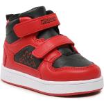 Sneakers alte scontate rosse numero 25 in similpelle per bambini Kappa 