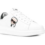 Sneakers stringate larghezza E bianche numero 45 in poliuretano con stringhe per Uomo Karl Lagerfeld Karl 
