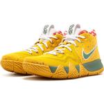 Sneakers alte larghezza E gialle di gomma maculate con stringhe per Donna Nike Kyrie 4 