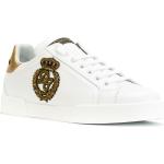 Sneakers stringate larghezza E bianche numero 45 di gomma con stringhe Dolce&Gabbana Dolce 
