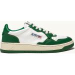 Sneakers basse larghezza E vintage verdi numero 37 di cotone con stringhe per Donna Autry 