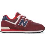 Sneakers basse scontate bordeaux in similpelle per Donna New Balance 