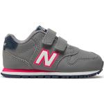 Sneakers basse scontate grigie numero 25 in similpelle per bambini New Balance 