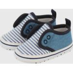 Sneakers larghezza E scontate blu a righe chiusura velcro per neonato Primigi 