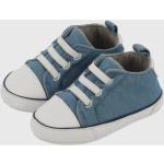 Sneakers stringate blu scuro in poliuretano con stringhe per neonato Primigi 