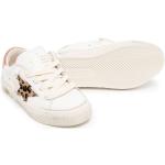 Sneakers stringate larghezza E bianche numero 37 di gomma leopardate con stringhe per Donna Golden Goose 
