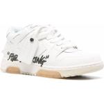 Sneakers alte larghezza A bianco sporco numero 45 di gomma con stringhe Off-White 