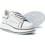 Sneakers stringate larghezza E bianche numero 31 taglie comode di gomma con stringhe per Donna Alexander McQueen 