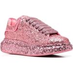 Sneakers stringate larghezza E scontate rosa numero 36 taglie comode con glitter con stringhe Alexander McQueen 