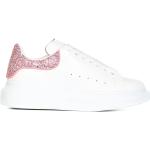 Sneakers stringate bianche numero 37,5 taglie comode di gomma con glitter con stringhe per Donna Alexander McQueen 