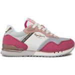 Sneakers basse scontate urban rosa numero 33 in similpelle per bambini Pepe Jeans 