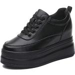 Sneakers larghezza E eleganti nere numero 37 traspiranti platform per Donna 