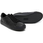 Sneakers stringate larghezza E scontate nere di gomma con stringhe per Donna Ralph Lauren Polo Ralph Lauren 