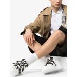 Sneakers slip on bianche numero 44,5 di gomma con stringhe Dolce&Gabbana Dolce 