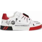 Sneakers larghezza A bianche numero 37 di gomma chiusura velcro a strappo per Donna Dolce&Gabbana Dolce 