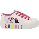 Sneakers larghezza E casual bianche numero 28 di gomma con stringhe platform per bambini Barbie 