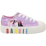 Sneakers larghezza E casual viola numero 30 di gomma con stringhe platform per bambini Barbie 