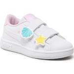 Sneakers basse scontate bianche in similpelle per bambini Puma 
