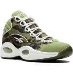 Sneakers alte larghezza E militari verdi di gomma mimetiche con stringhe antiscivolo per Donna Reebok 