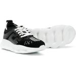 Sneakers stringate larghezza E scontate nere numero 33 di gomma con stringhe per Donna Versace 