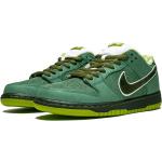Sneakers basse larghezza E verdi di gomma con stringhe antiscivolo Nike Dunk 
