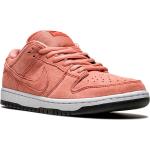 Sneakers basse larghezza E rosa di gomma con stringhe per Donna Nike Dunk 