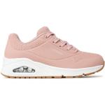 Sneakers basse scontate rosa numero 35 in similpelle per Donna Skechers 