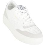 Sneakers larghezza E casual bianche numero 38 in similpelle platform per Donna Lancetti 