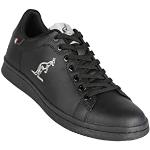 Sneakers stringate larghezza E casual nere numero 44 in similpelle per Uomo Australian 