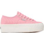 Sneakers scontate rosa numero 40 platform per Donna Superga 
