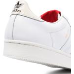 Sneakers stringate larghezza E bianche di gomma a righe con stringhe per Donna adidas Superstar 