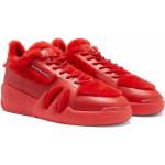Sneakers stringate larghezza E scontate rosse numero 45 di gomma con stringhe per l'inverno Giuseppe Zanotti 
