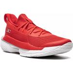 Sneakers stringate larghezza E rosse in tessuto con stringhe Under Armour Curry 