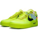 Sneakers basse larghezza E verdi in poliuretano con stringhe per Donna Nike Air Force 1 Low 