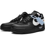 Sneakers basse larghezza E nere in poliuretano con stringhe per Donna Nike Air Force 1 Low 