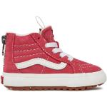 Sneakers alte scontate rosa numero 26 con cerniera per bambini Vans 