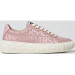 Sneakers basse larghezza E rosa numero 35 in tessuto Versace 