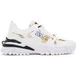 Sneakers basse scontate bianche numero 44 in similpelle per Uomo Versace Jeans 
