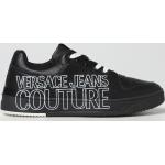Sneakers basse larghezza E scontate casual nere numero 43 in mesh traspiranti Versace Jeans 