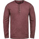 Magliette & T-shirt rosse L di cotone manica lunga con manica lunga per Uomo Solid 