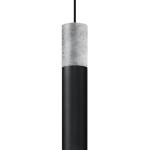 Lampadari minimalisti neri in acciaio compatibile con GU10 sollux 