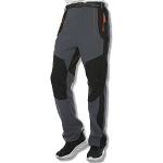 Pantaloni grigi 3 XL taglie comode in velluto antivento impermeabili traspiranti da snowboard per Uomo 