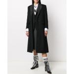 Cappotti classici classici neri in misto cotone manica lunga Thom Browne 