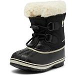Stivali invernali larghezza E scontati neri numero 33 di pelle impermeabili per bambini Sorel 